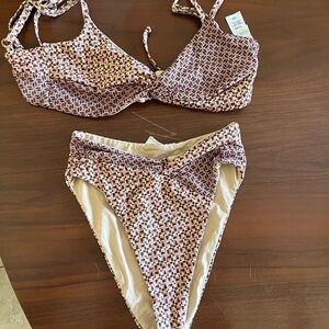 Two-Piece Printed Bikini Set